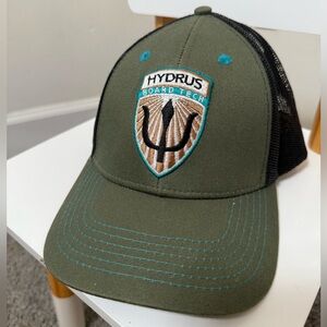 Hydrus Board Tech Sage and Black Mesh snap back trucker hat